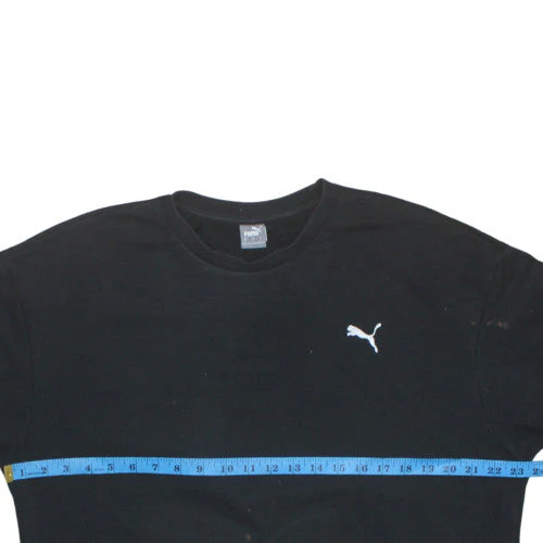 Puma Womens Black L Crew Neck Pullover Sweatshirt - Image 2