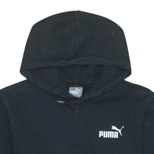 Puma Womens Black Pullover Hoodie S Classic Casual Cotton Blend - Image 8