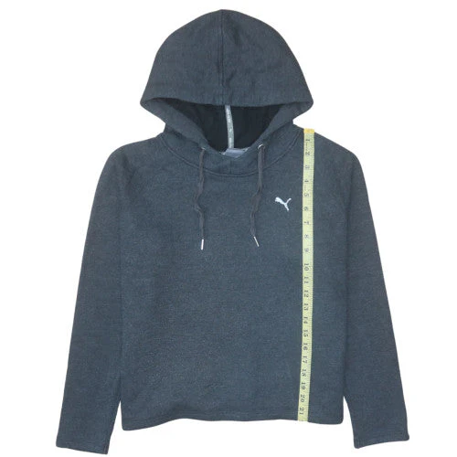 Puma Womens Black Size 14 Pullover Hoodie Sweatshirt Lined Hooded - Image 3