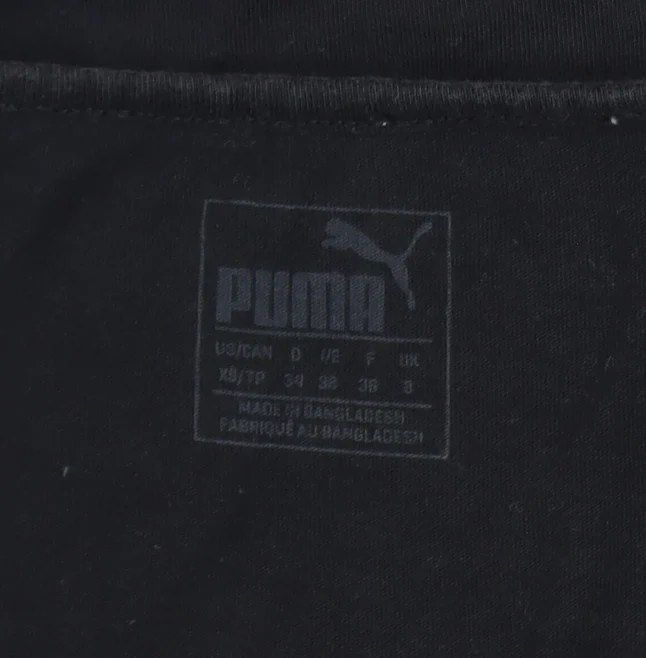 Puma Womens Black Slim Fit Racerback Tank Top Size 8 - Image 4