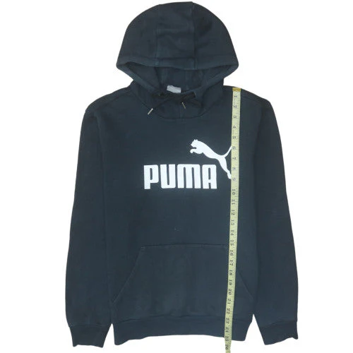 Puma Women's Black Small Pullover Hoodie with Logo Print - Image 3