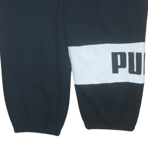 Puma Womens Black XL Jogger Trousers with Logo Cuffed Fit - Image 7