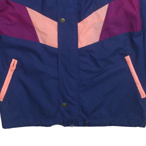 Puma Womens Blue Colourblock Windbreaker Jacket Size S Vintage - Image 7