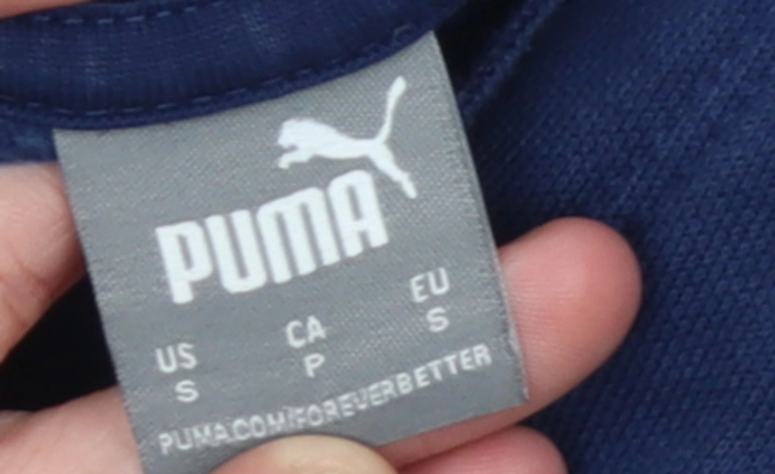 PUMA Womens Blue Pullover Hoodie Size 10 Cotton Blend Sportswear - Image 4