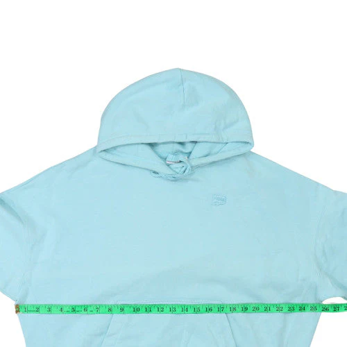 Puma Women's Blue Pullover Hoodie Size L Cotton Casual Sweatshirt - Image 2