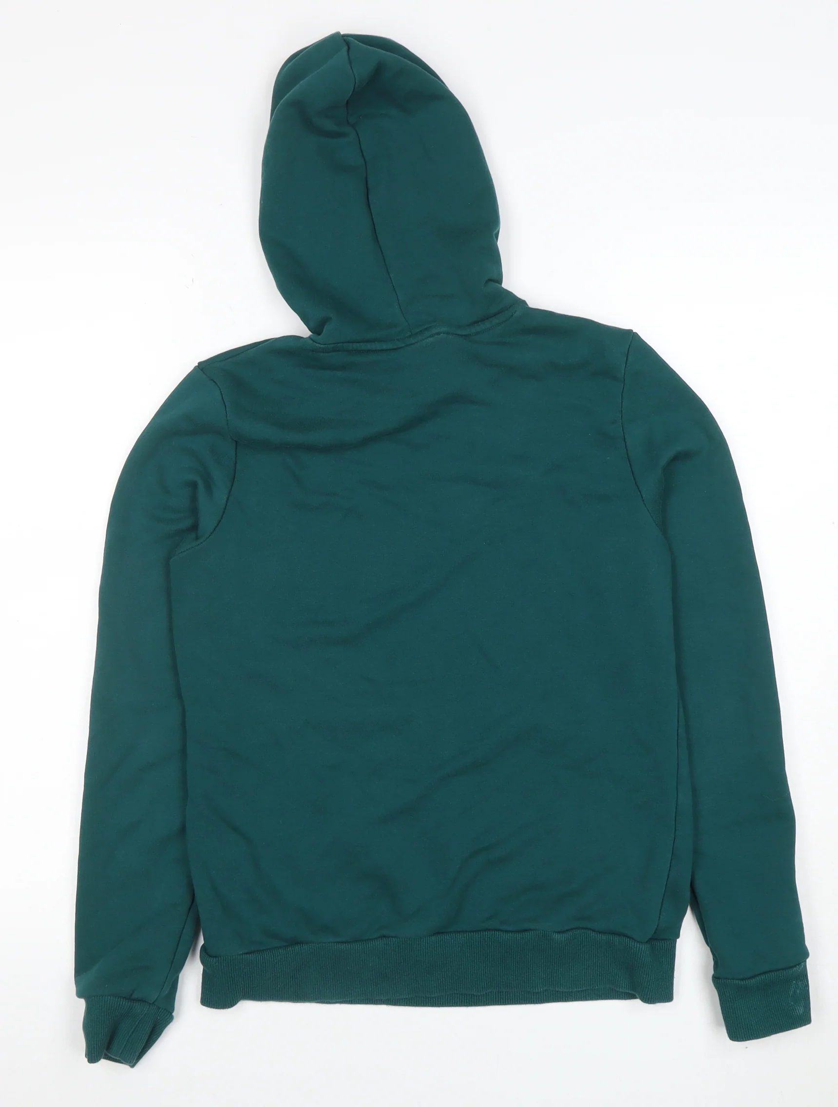 Puma Womens Green Pullover Hoodie M Cotton Blend Casual Sportswear - Image 3