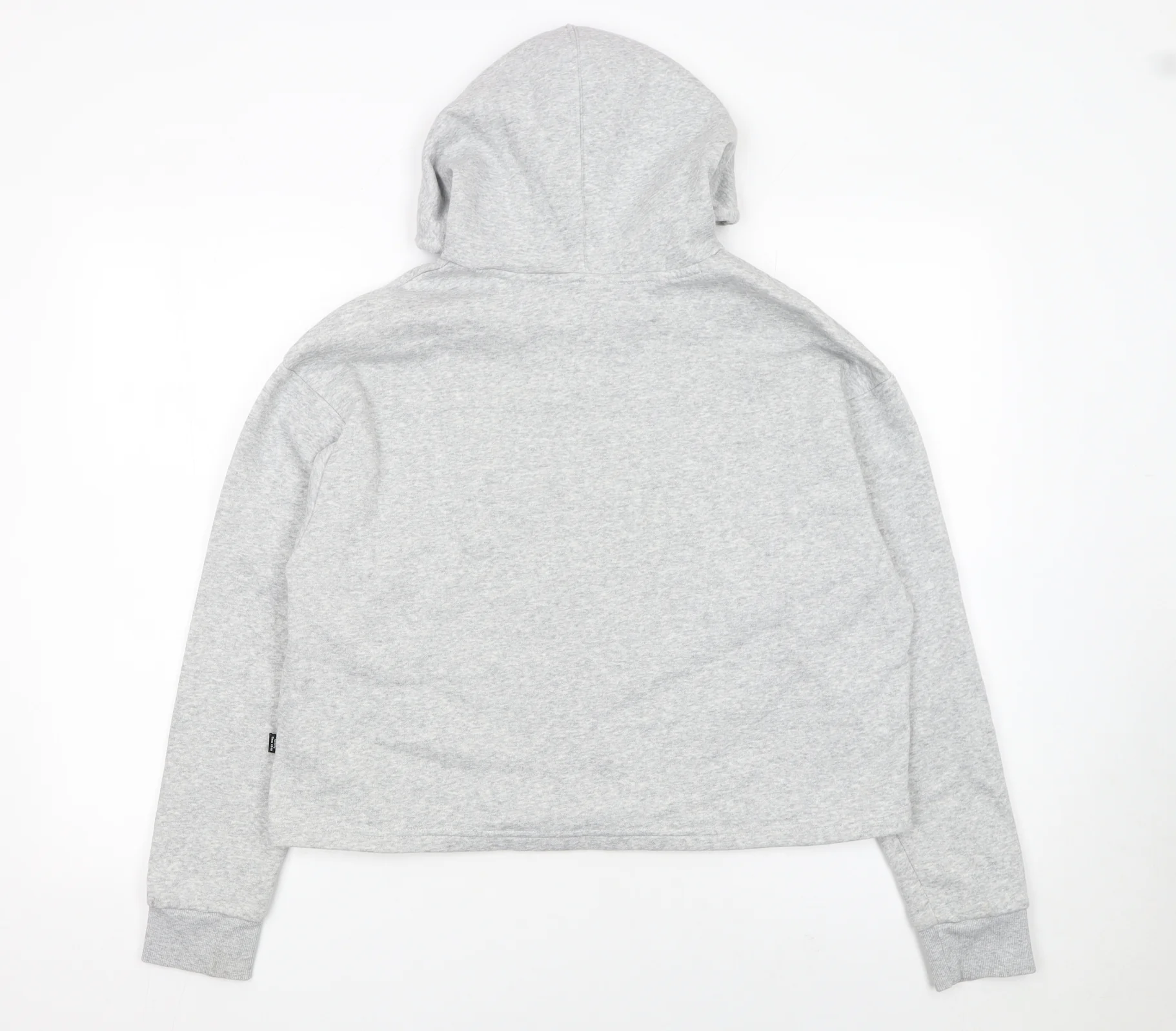 Puma Womens Grey Hoodie Pullover Medium Logo Cotton Blend - Image 3