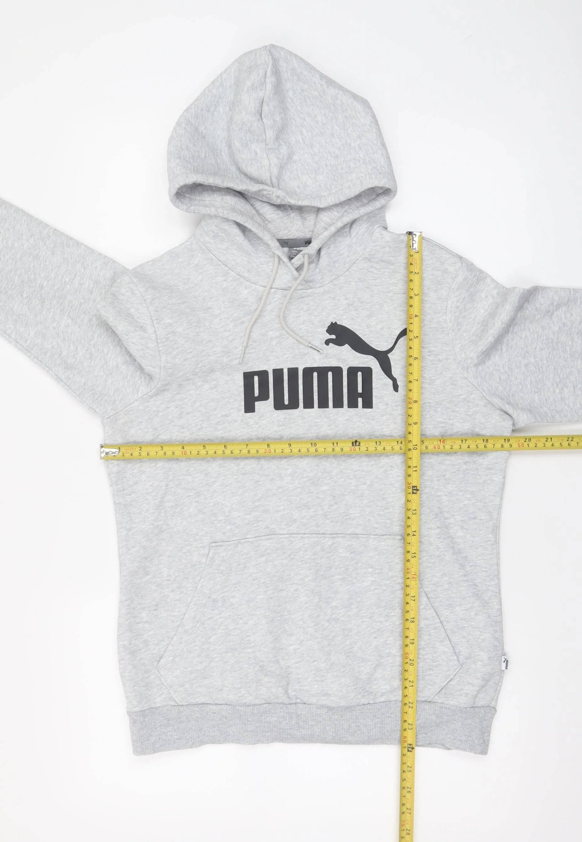 Puma Women's Grey Pullover Hoodie Size 14 Hooded Sweatshirt - Image 2