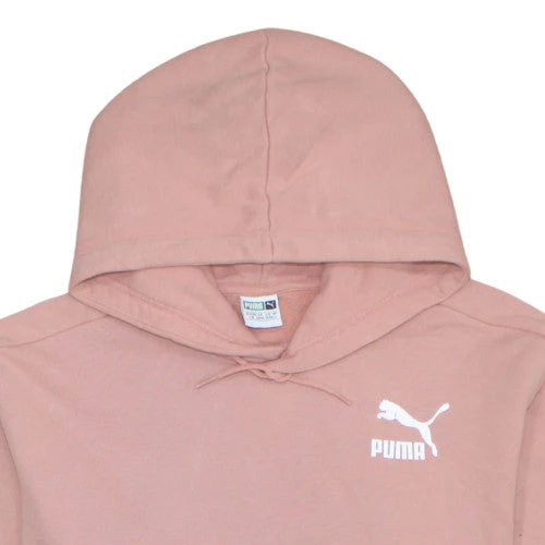 Puma Womens Pink Pullover Hoodie Size L Cotton Blend Sweatshirt - Image 7