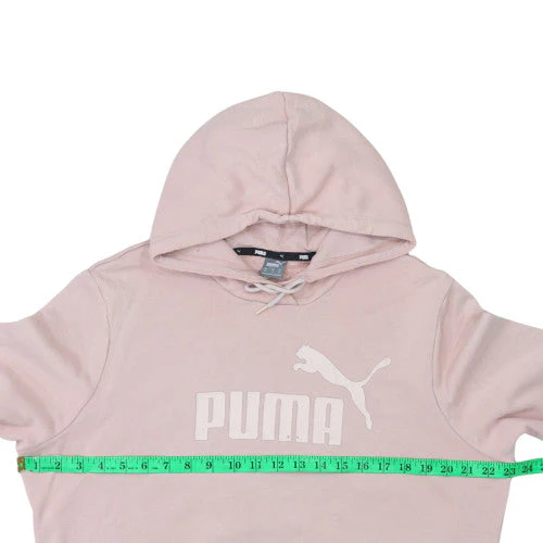 Puma Womens Pink Pullover Hoodie Size XL Relaxed Fit Cotton Blend - Image 2