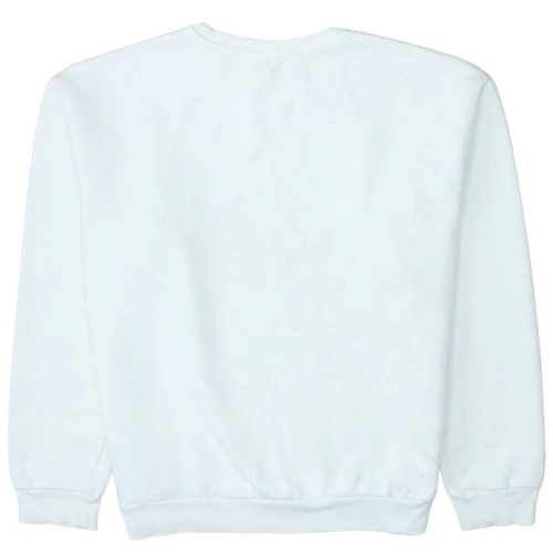 Puma Womens White Crew Neck Pullover Sweatshirt Size M Relaxed Fit - Image 4