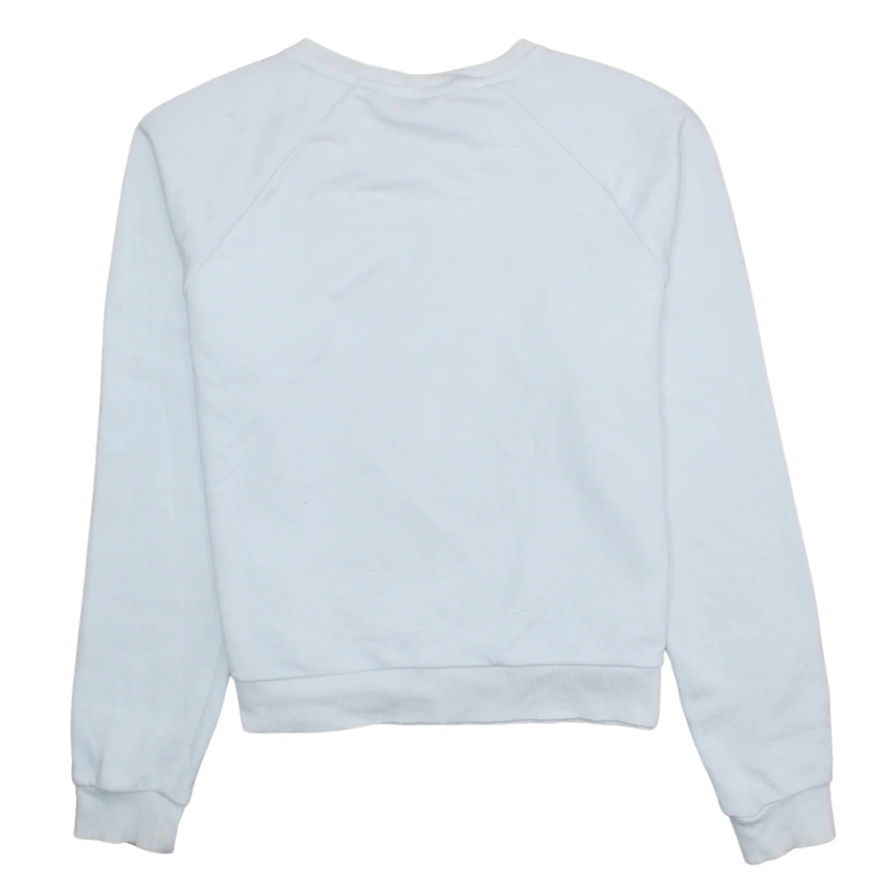 Puma Womens White Crew Neck Sweatshirt Medium Logo Print Pullover - Image 4