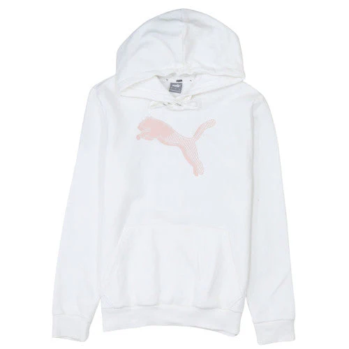 Puma Women's White Hooded Pullover Sweatshirt Size S