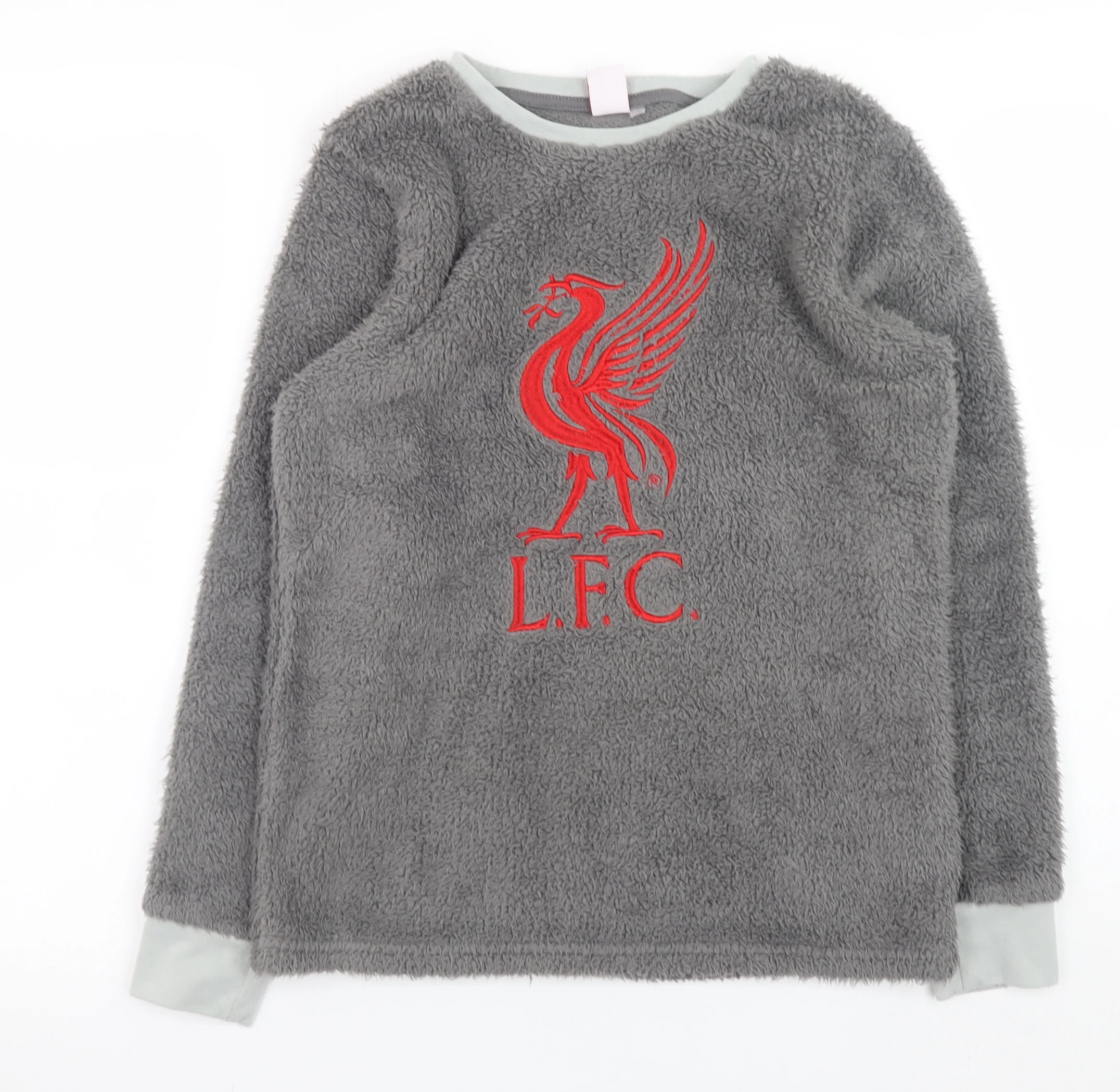 Pyjamas.com Boys Grey LFC Fleece Long Sleeve Pyjama Top 12-13 Years
