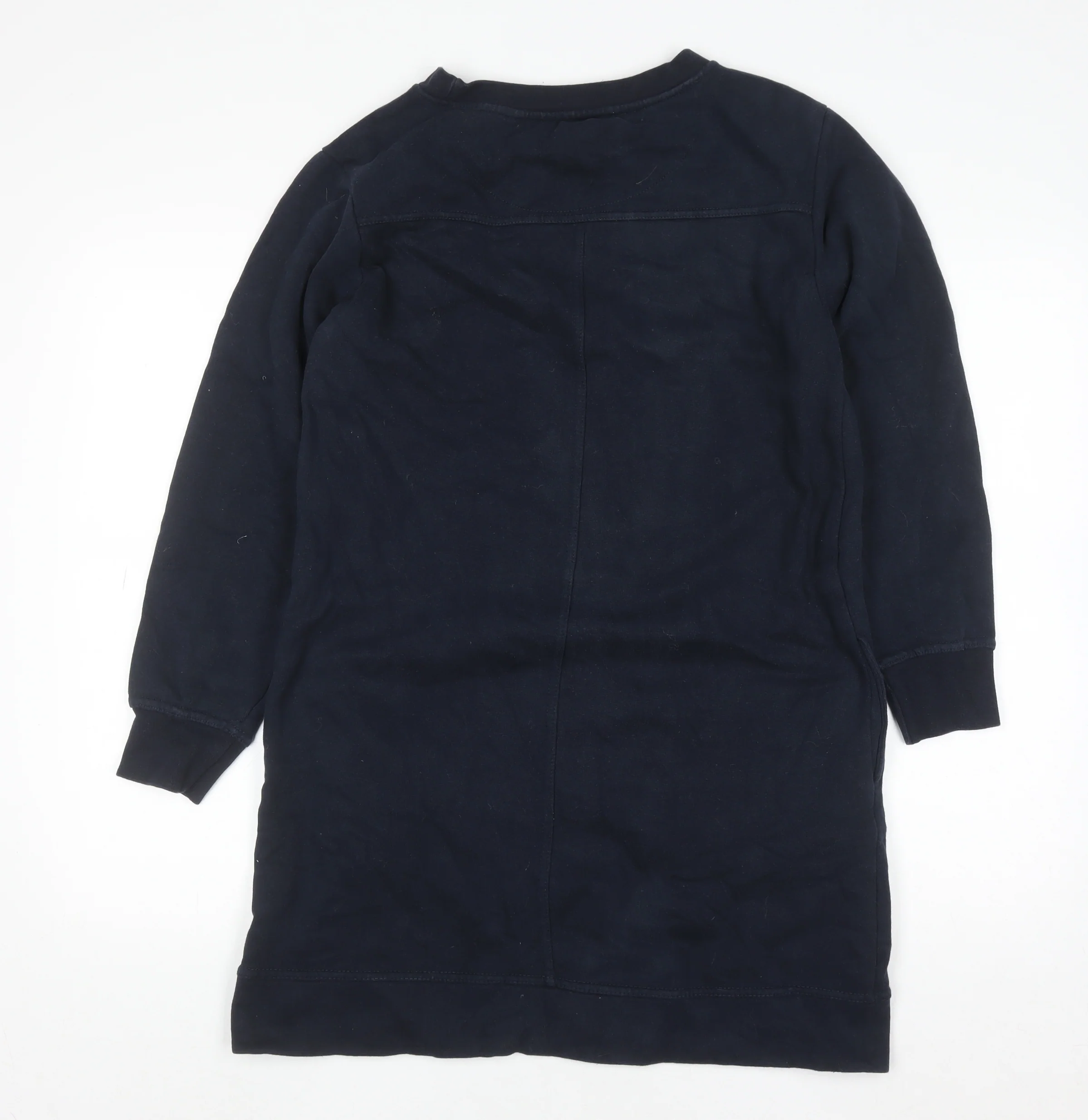 Quba & Co Women Navy Blue Size 10 Long Sleeve Sweatshirt Dress - Image 3