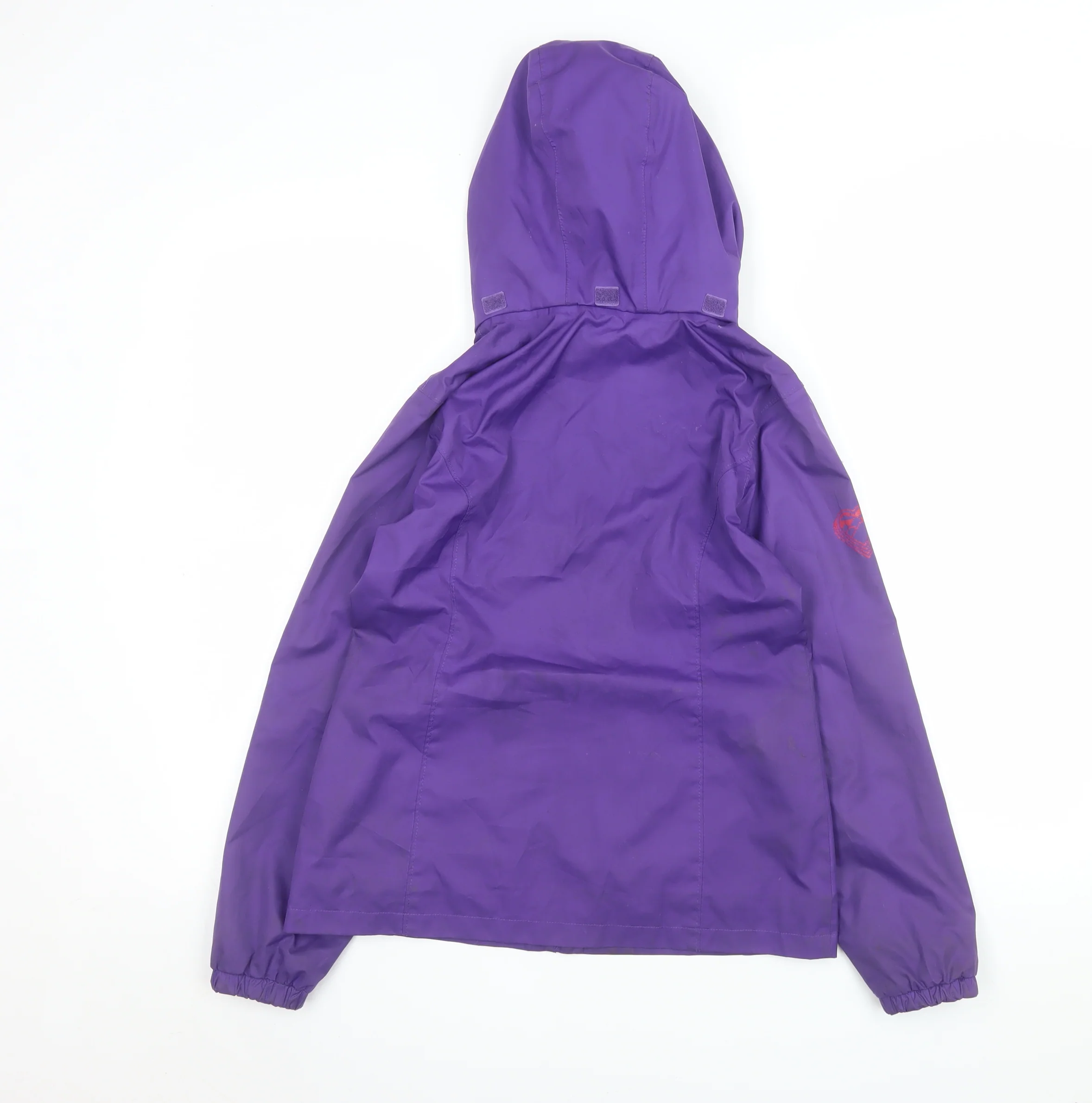 Quechua Girls Purple Hooded Rain Coat Jacket 12 Years Waterproof Outdoor - Image 3
