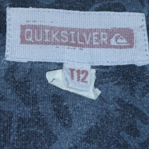 Quiksilver Boys Blue Full Zip Hoodie Age 12 Cotton Blend Casual - Image 5