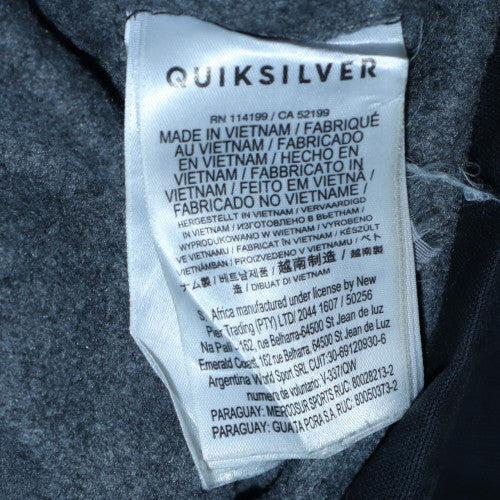 Quiksilver Men’s Black Hooded Parka Jacket Size M Cotton Blend - Image 6
