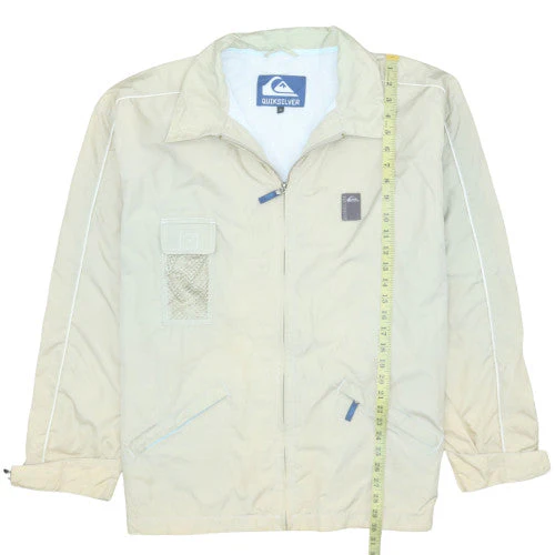 Quiksilver Mens Beige XL Lightweight Windbreaker Jacket - Image 3