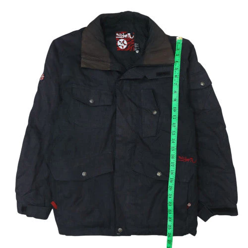Quiksilver Men's Black L Military Style Cotton Twill Jacket - Image 3