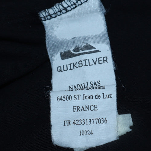 Quiksilver Men's Black Long Sleeve Graphic Surf Top Size M - Image 6