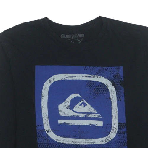 Quiksilver Men's Black Long Sleeve Graphic Surf Top Size M - Image 7