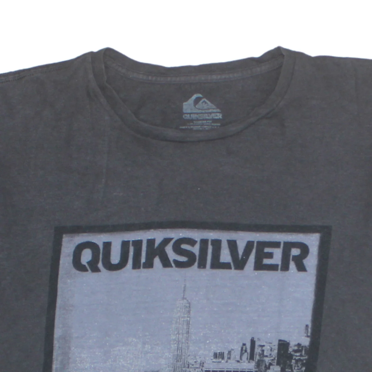 Quiksilver Men's Black NYC Graphic Cotton T-Shirt Size M - Image 8