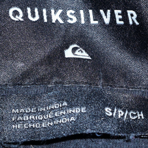 Quiksilver Men's Black Pullover Hoodie Small Logo Graphic Sweatshirt - Image 5
