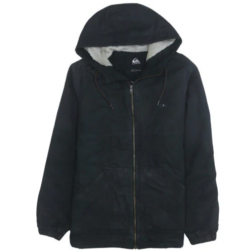 Quiksilver Men's Black XS Hooded Lined Polyester Casual Jacket