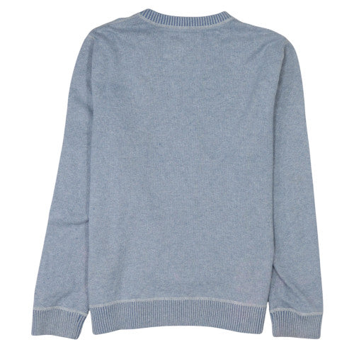 Quiksilver Mens Blue Cotton Blend Crew Neck Jumper Size L - Image 4