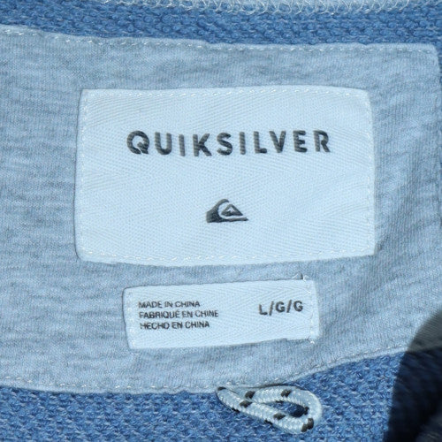 Quiksilver Mens Blue Cotton Blend Crew Neck Jumper Size L - Image 5