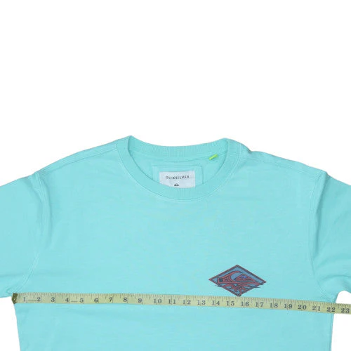 Quiksilver Men's Blue Crew Neck Graphic Pullover Sweatshirt M - Image 2