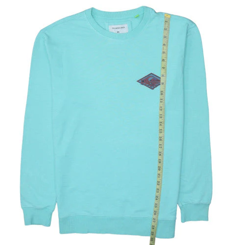 Quiksilver Men's Blue Crew Neck Graphic Pullover Sweatshirt M - Image 3