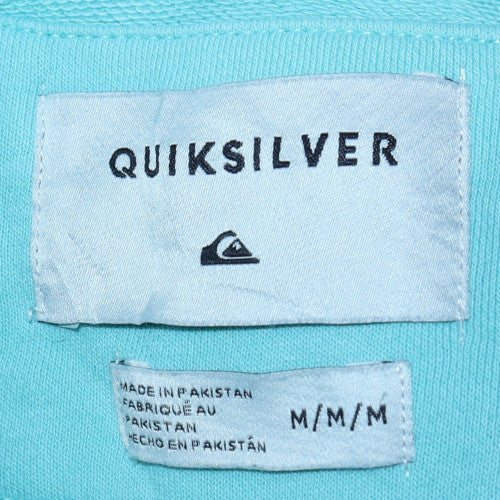 Quiksilver Men's Blue Crew Neck Graphic Pullover Sweatshirt M - Image 5