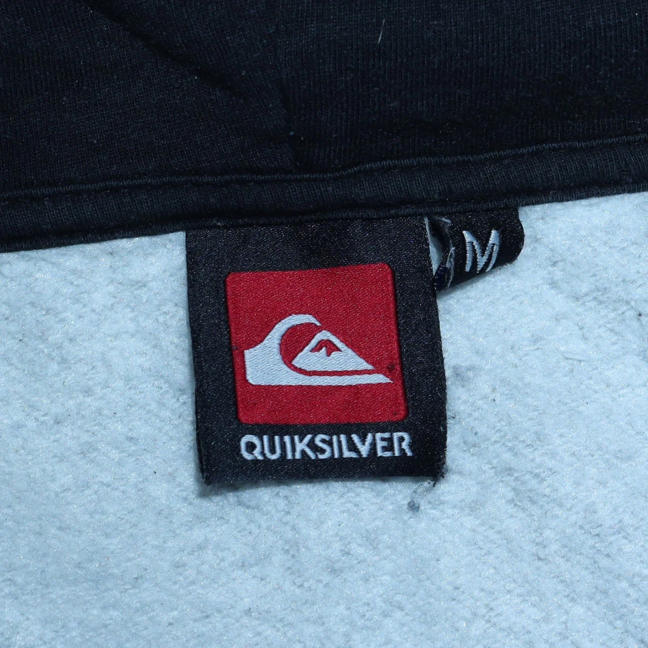 Quiksilver Men's Grey Full Zip Hooded Sweatshirt Size M - Image 5