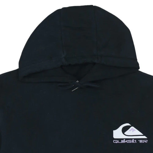 Quiksilver Womens Black Pullover Hoodie Size S Cotton Blend Casual - Image 8