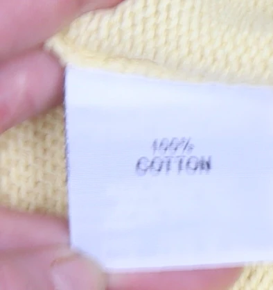 Rachel Lacey Womens Yellow Cotton Crew Neck Jumper Size 16 - Image 5