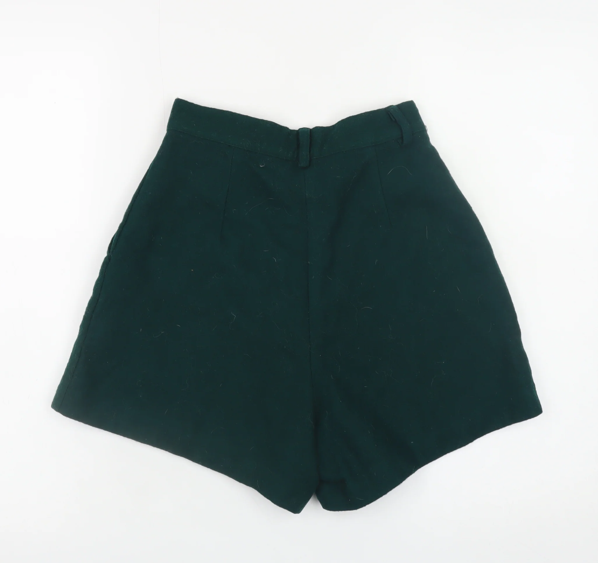 Ragazza Trend Womens Green Wool Blend Chino Shorts Size 8 - Image 3