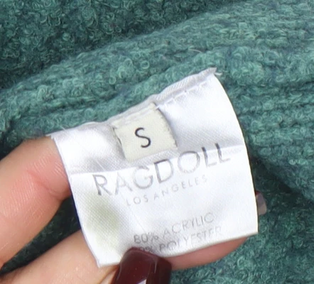 Ragdoll Los Angeles Women Green Knit Pullover Jumper Size S - Image 4