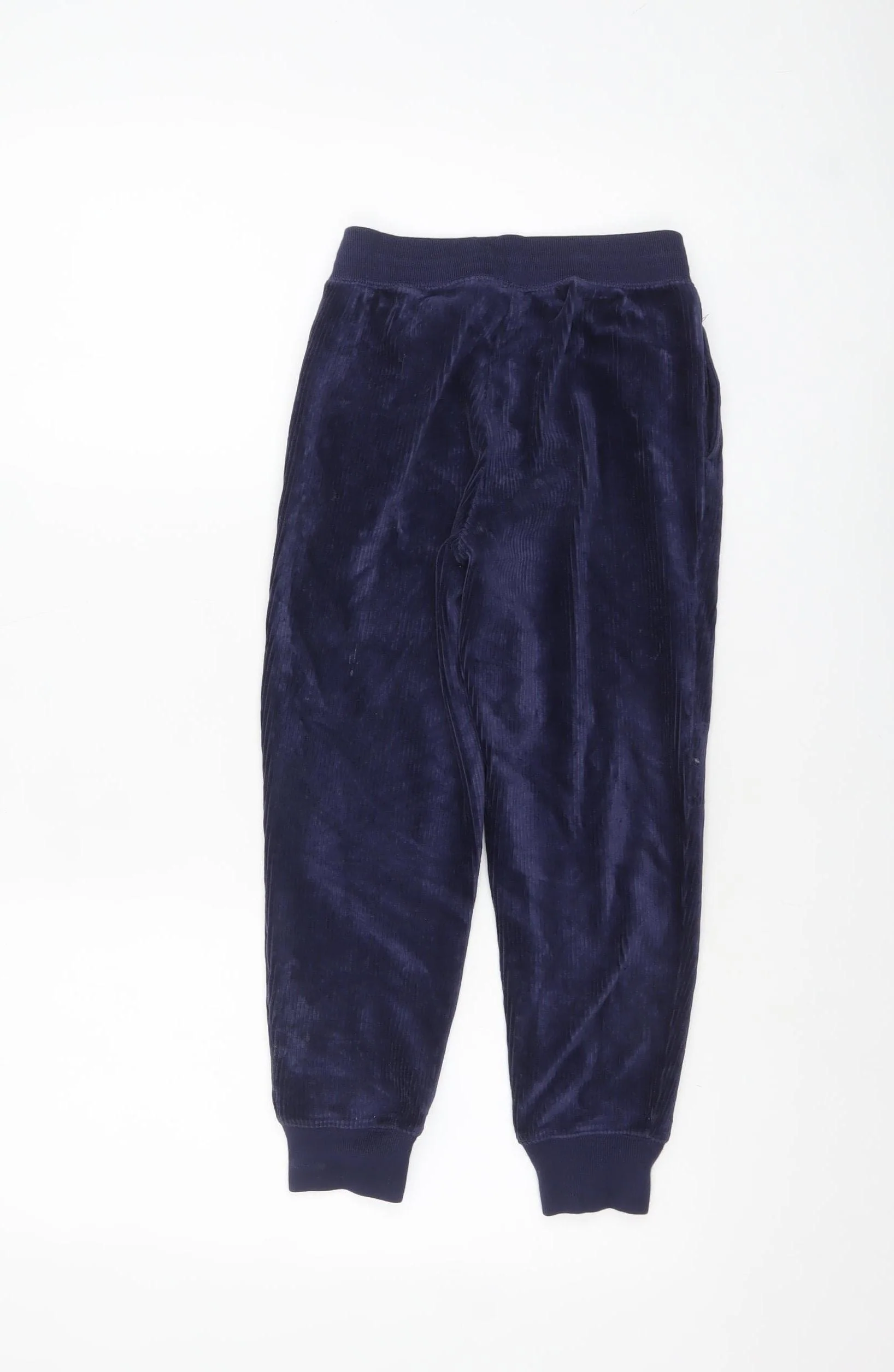 Ralph Lauren Boys Blue Velour Jogger Trousers 7 Years - Image 3