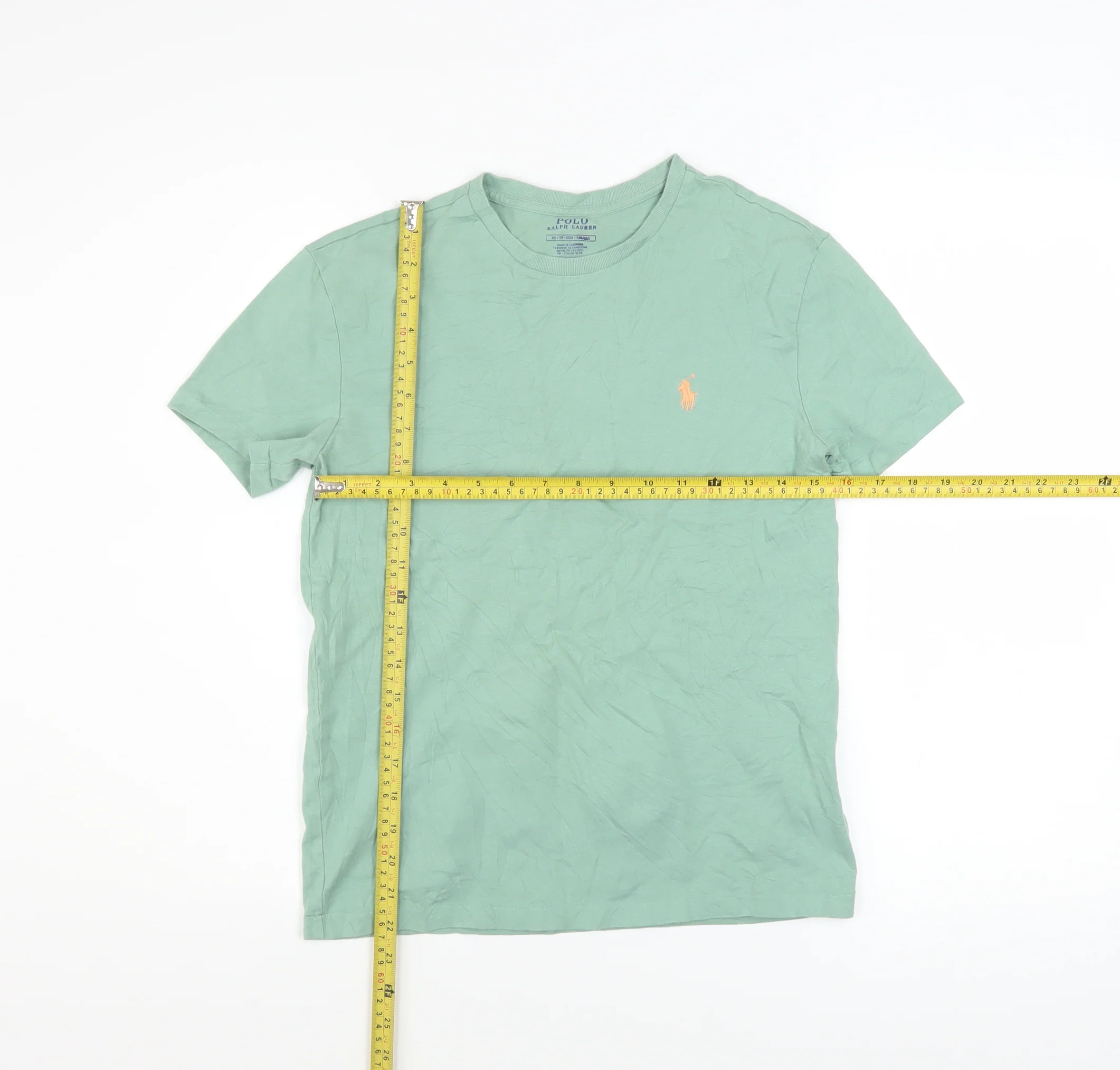 Ralph Lauren Boys Green Cotton Short Sleeve Logo T-Shirt XS - Image 2
