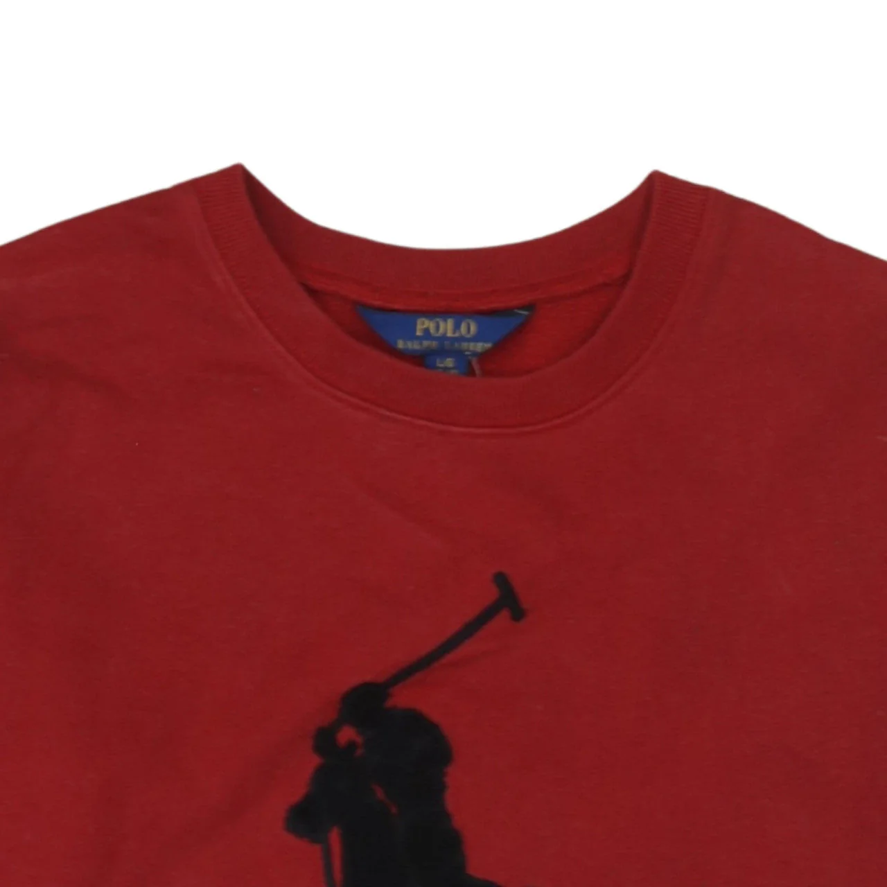 Ralph Lauren Boys Red Pullover Sweatshirt 12-14 Years Crew Neck Graphic Logo - Image 8
