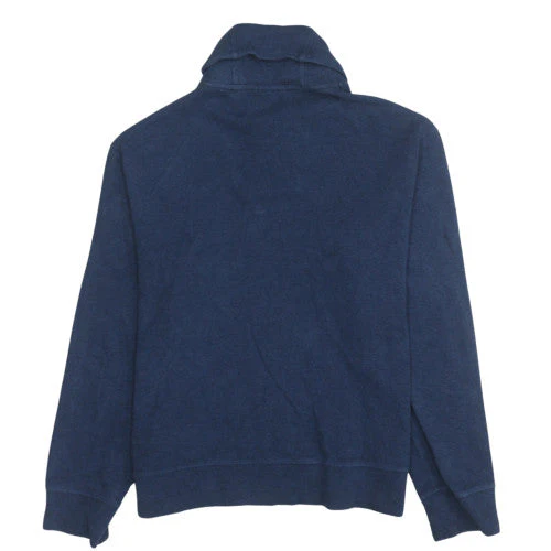 Ralph Lauren Men’s Blue Cotton Henley Jumper L Long Sleeve - Image 4