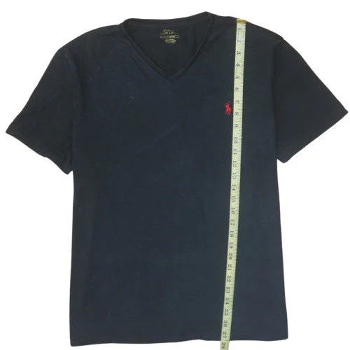 Ralph Lauren Men's Black V-Neck Cotton T-Shirt Size L - Image 2