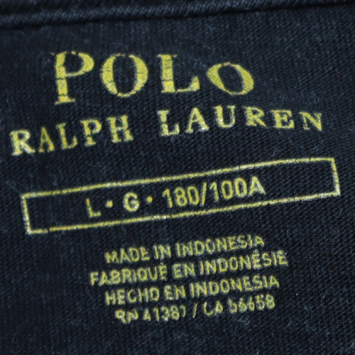 Ralph Lauren Men's Black V-Neck Cotton T-Shirt Size L - Image 5