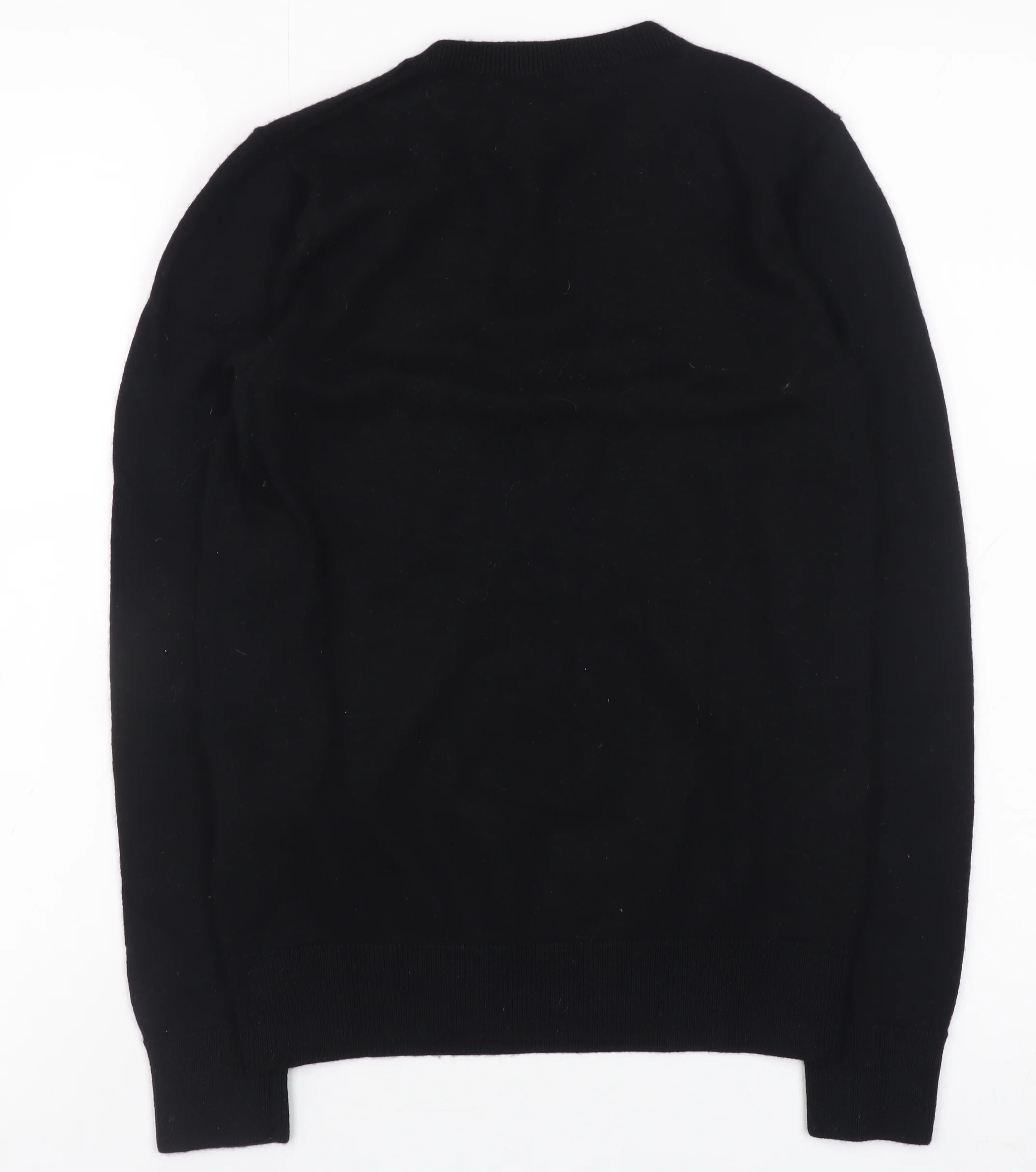 Ralph Lauren Men's Black V-Neck Merino Wool Jumper M - Image 3