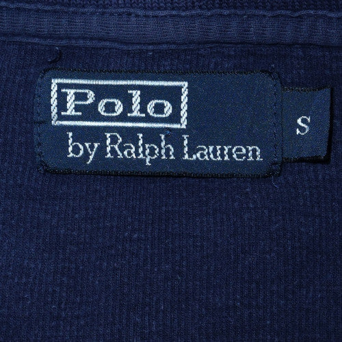 Ralph Lauren Men's Blue 1/4 Zip Cotton Mock Neck Sweatshirt Size S - Image 5