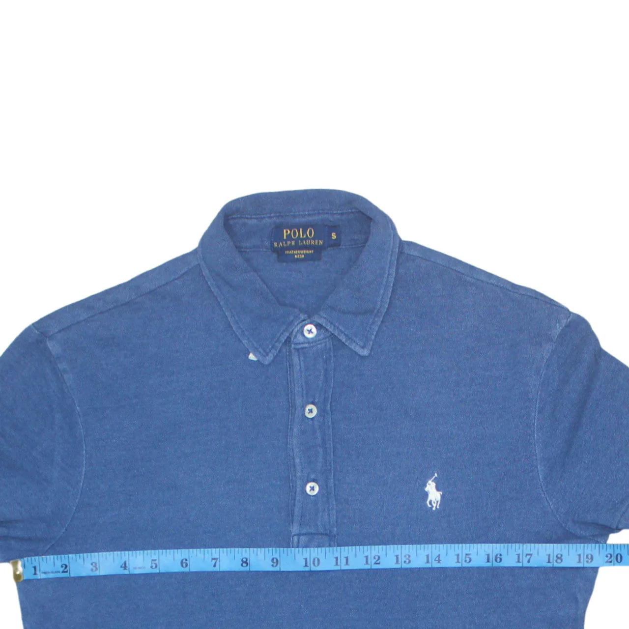 Ralph Lauren Men's Blue Featherweight Mesh Polo Shirt Size S - Image 2
