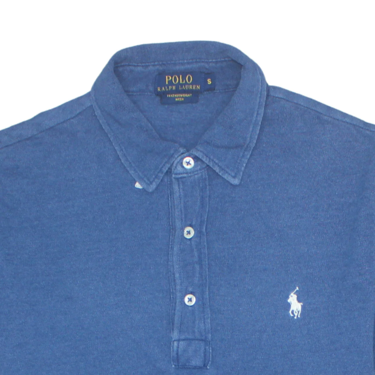 Ralph Lauren Men's Blue Featherweight Mesh Polo Shirt Size S - Image 8