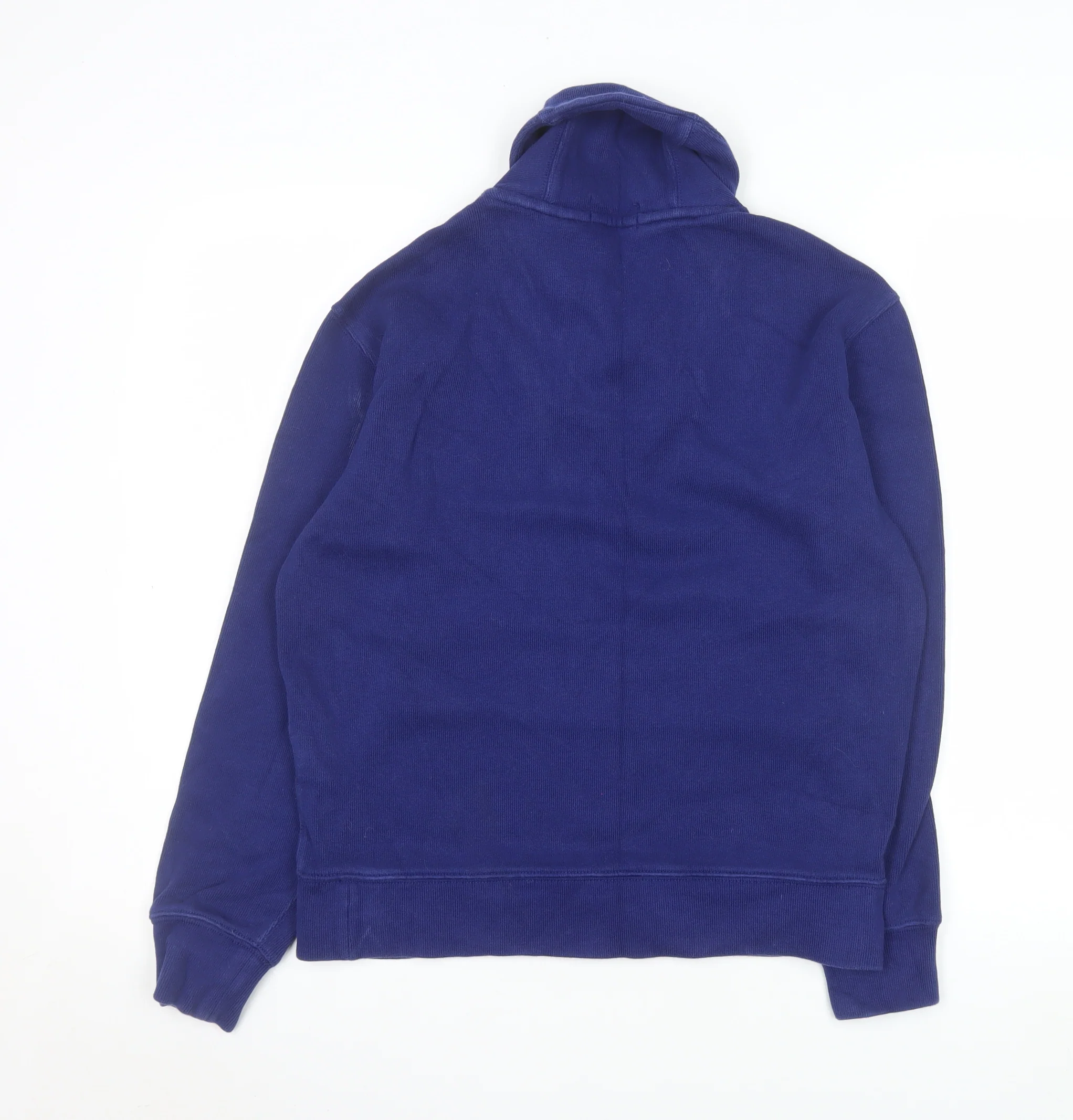 Ralph Lauren Men's Blue Henley Collared Cotton Sweatshirt Size S - Image 3